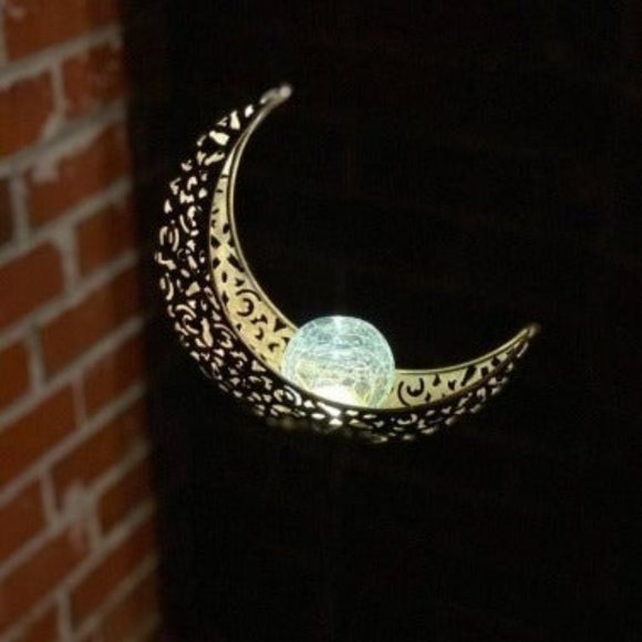 Moon Solar Lights Garden Outdoor Decor Waterproof Decorative Solar Stake - Picture 1 of 2